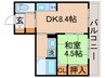 さくら弐番館 1DKの間取り