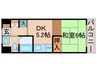 さくら弐番館 1DKの間取り