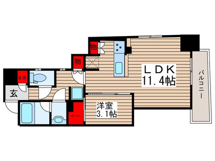 間取り図 クレストコート清澄庭園