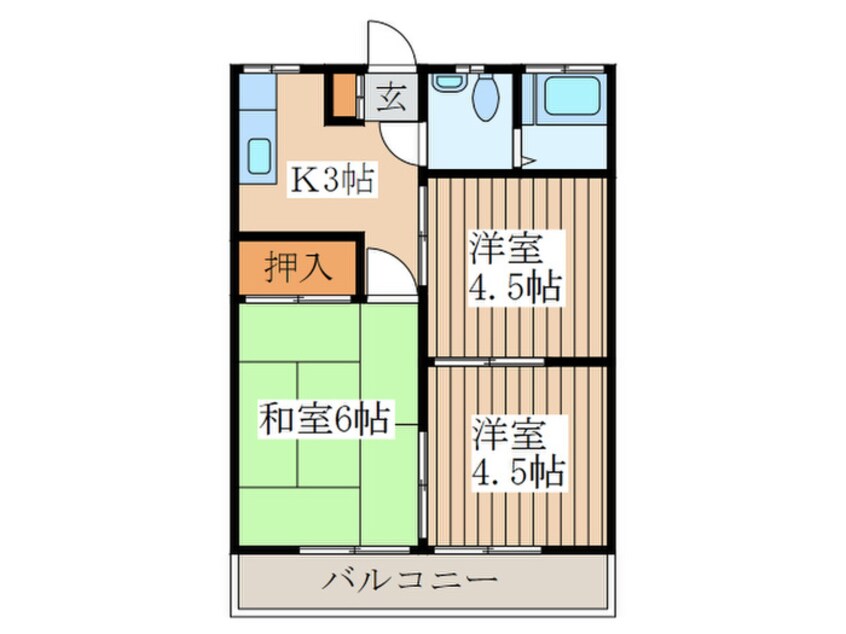 間取図 渡辺ハイツ