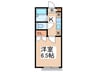 アビタ－レ中央Ⅱ 1Rの間取り