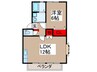 サンライズシティ 1LDKの間取り