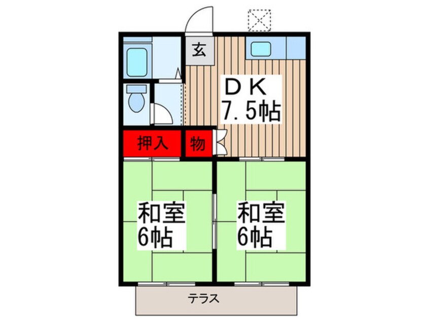 間取図 ぐりーんハイツ