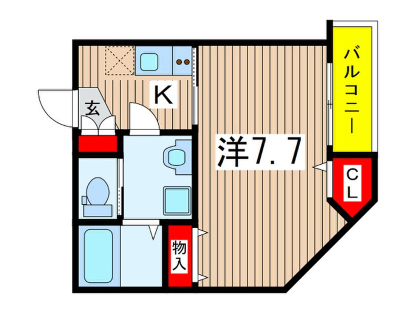 間取図 ＬｏｎｇＨｉｌｌｓ稲毛