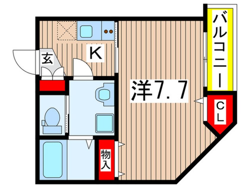 間取図 ＬｏｎｇＨｉｌｌｓ稲毛