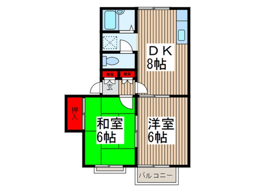 間取図 ム－ンシャイン壱番館