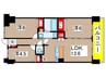アルファグランデ千葉（９０３） 3LDKの間取り