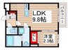 リディアコート南流山Ⅰ 1LDKの間取り