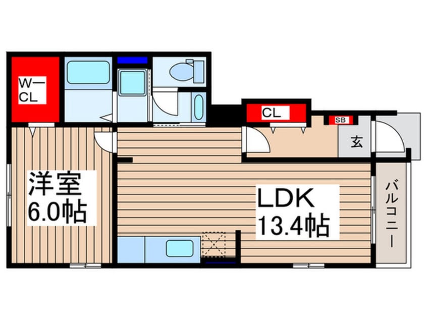 間取図 メゾンジュネスC