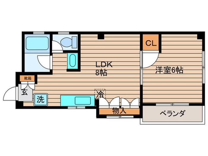 間取り図 ﾊｲﾂささ川