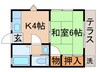 メゾンヒロ 1Kの間取り