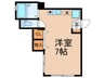 秀栄荘 1Rの間取り