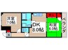 パルアネックス 2DKの間取り