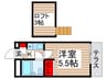 ジュネパレス松戸第６８ 1Kの間取り