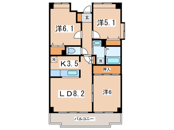 間取り図 エクセレント鵠沼