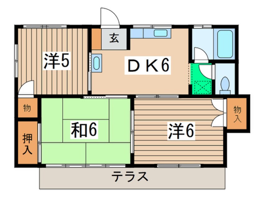 間取図 サンコ－ポ二俣川