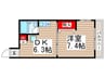 グリーンヒルズ 1DKの間取り