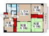 沼南エリカ9号棟(509) 4LDKの間取り