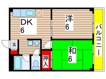 間取図 ハイツみやこ東公園