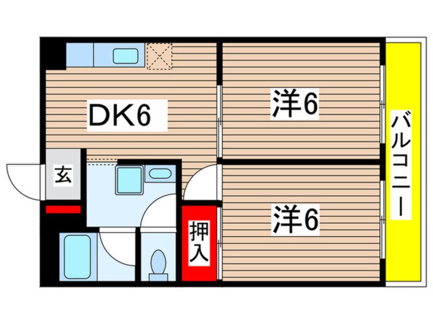 間取図 ハイツみやこ東公園