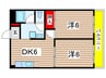 ハイツみやこ東公園 2DKの間取り