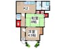鬼澤荘 2Kの間取り