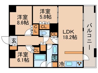 間取図 THE TOKYO TOWERS MID TOWER28Ｆ