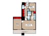 THE TOKYO TOWERS MID TOWER28Ｆ 2LDKの間取り