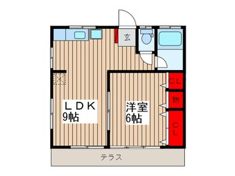 間取図 クリ－ンハイツ