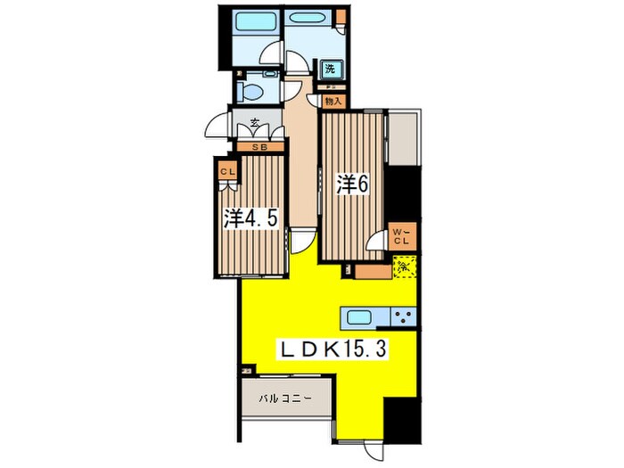 間取り図 ﾐﾚｱｺｰﾄ銀座ﾌﾟﾚﾐｱ