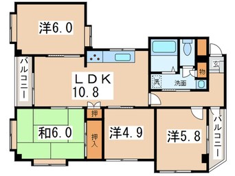 間取図 レガ－ル湘南