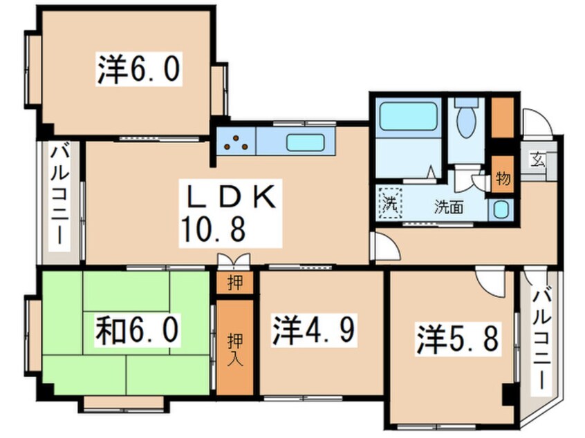 間取図 レガ－ル湘南