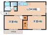バッカナ－レⅡ 2LDKの間取り