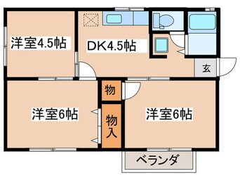 間取図 バッカナ－レⅡ