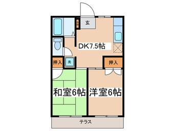 間取図 フローラパレスA