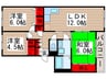 INOVE松戸六高台B 3LDKの間取り