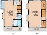 喜多見3丁目戸建 1LDKの間取り