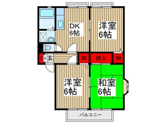 間取図 サン・スュプリ－ム３