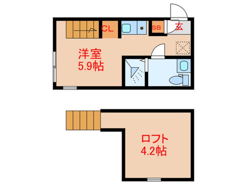 間取図 ハーモニーテラス大山