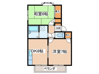 間取図 コーポ朝倉　Ａ