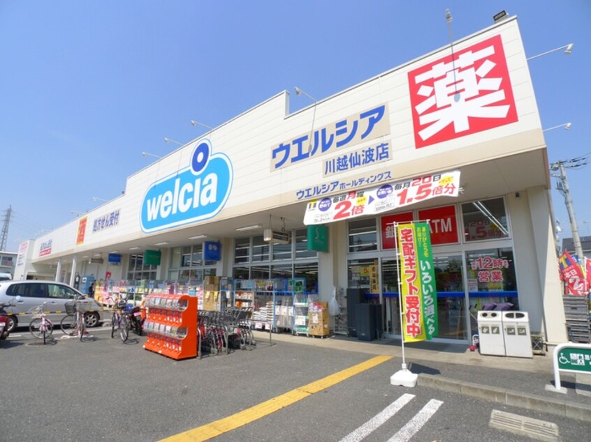 ウエルシア川越仙波店(ドラッグストア)まで350m カ―サ　エストレ―ラ