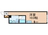 ﾌﾛﾝﾃｨｱｺﾝﾌｫｰﾄ板橋ときわ台 1Rの間取り