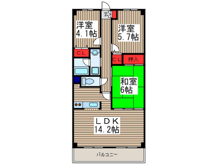 間取り図 ラトゥ－ル戸田