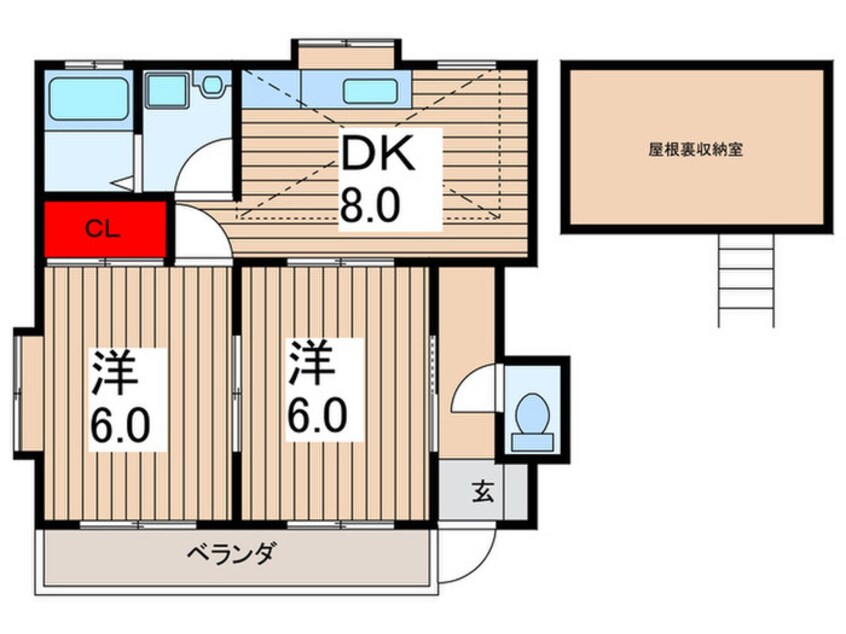 間取図 プリンセスハイム