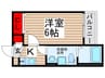 ベルメント陣屋前Ａ棟 1Kの間取り