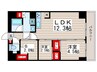 コンフォリア東葛西 2LDK+Sの間取り