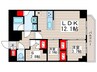 コンフォリア東葛西 2LDK+Sの間取り