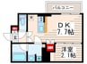 コンフォリア東葛西 1DKの間取り