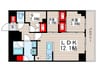 コンフォリア東葛西 2LDK+Sの間取り