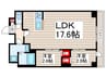 アルファコート一之江 2LDKの間取り